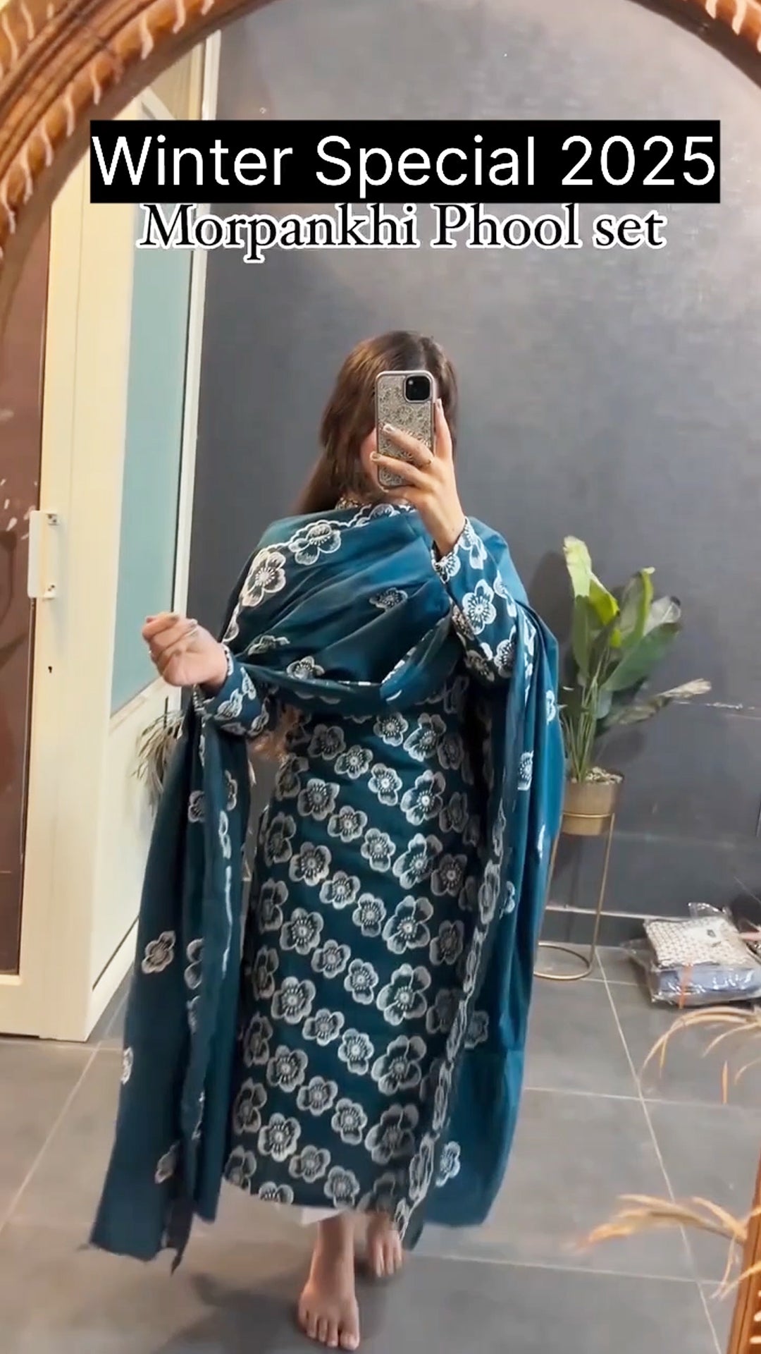 Winter New Cotton printed Suit Set