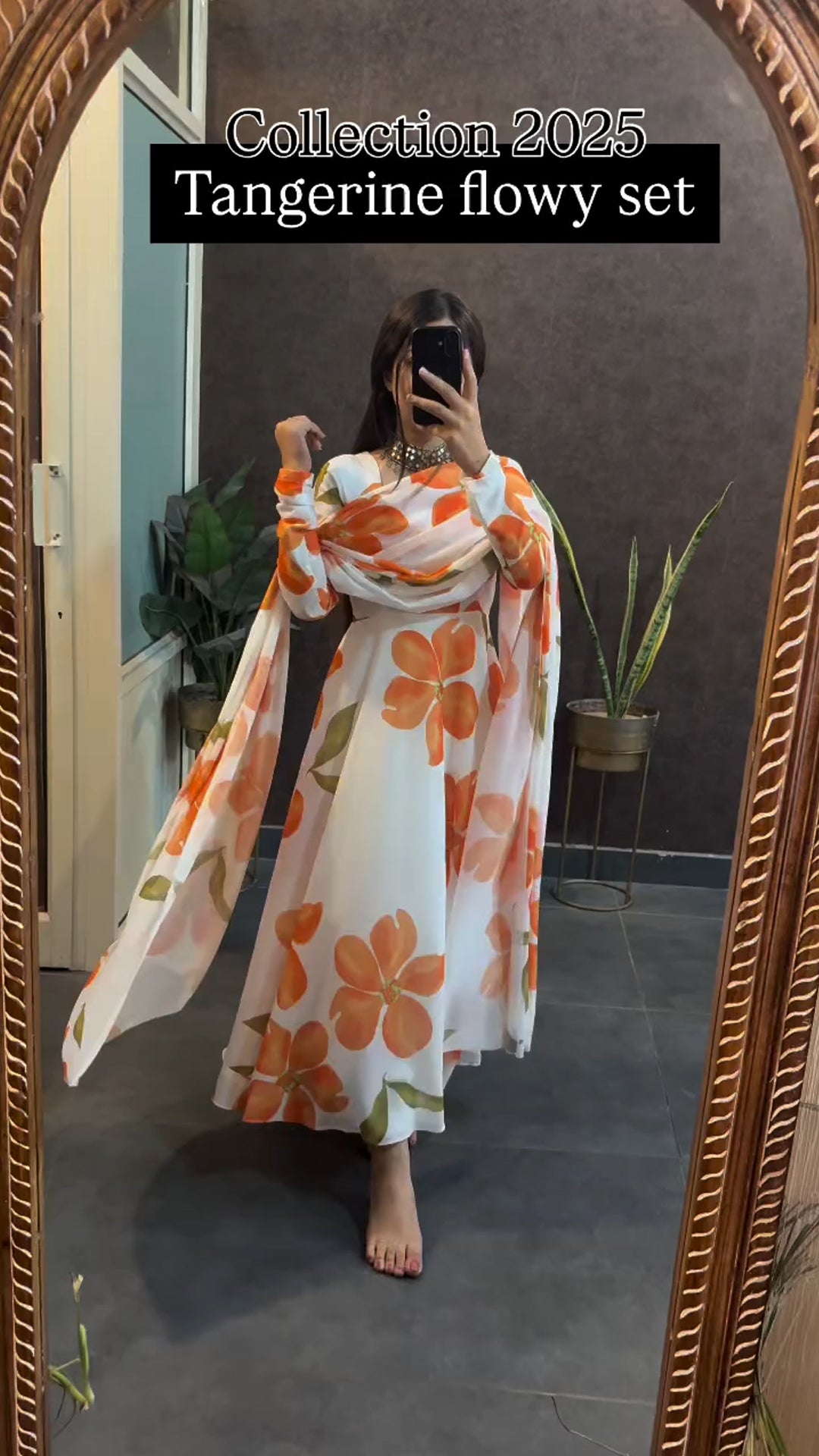Summer Sunflower Printed friendlyTangerine Flowy Set