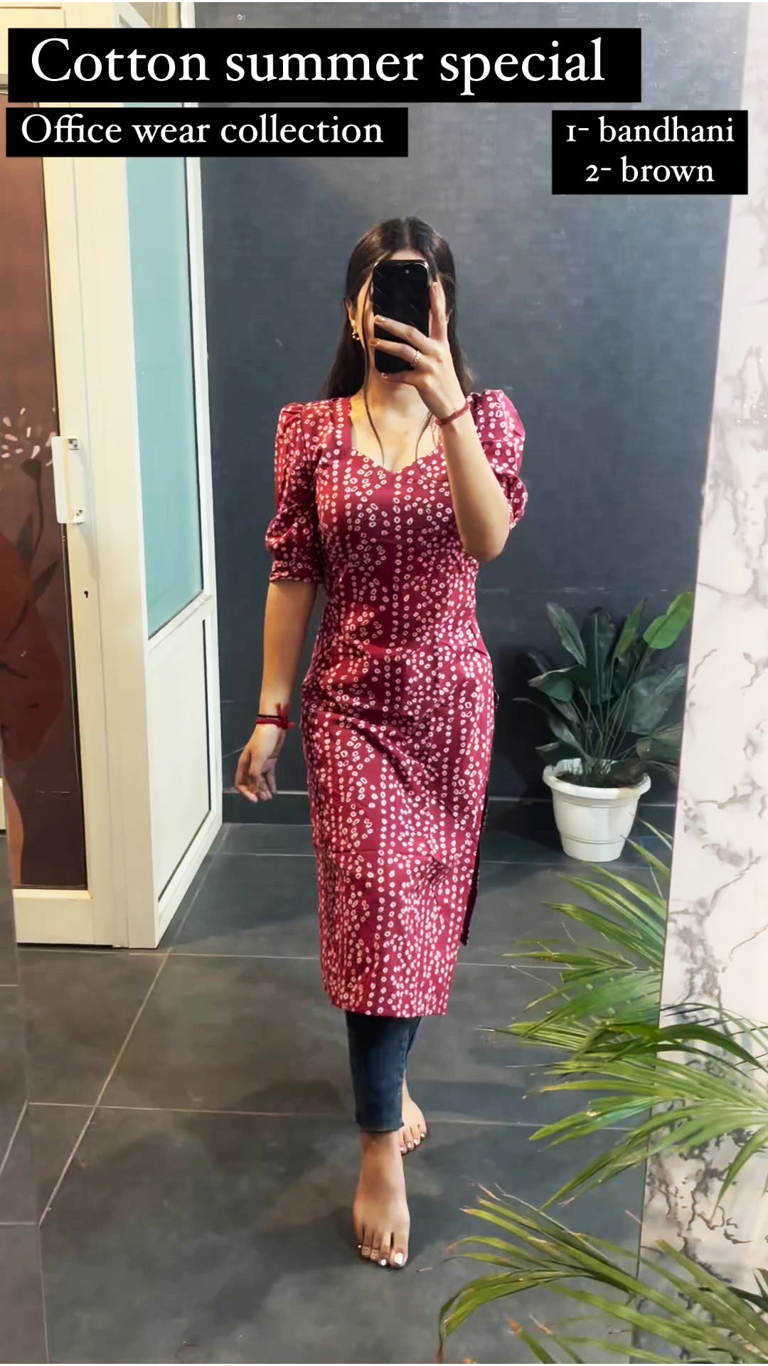 presented Cotton Summer Special Office Wear Kurtis