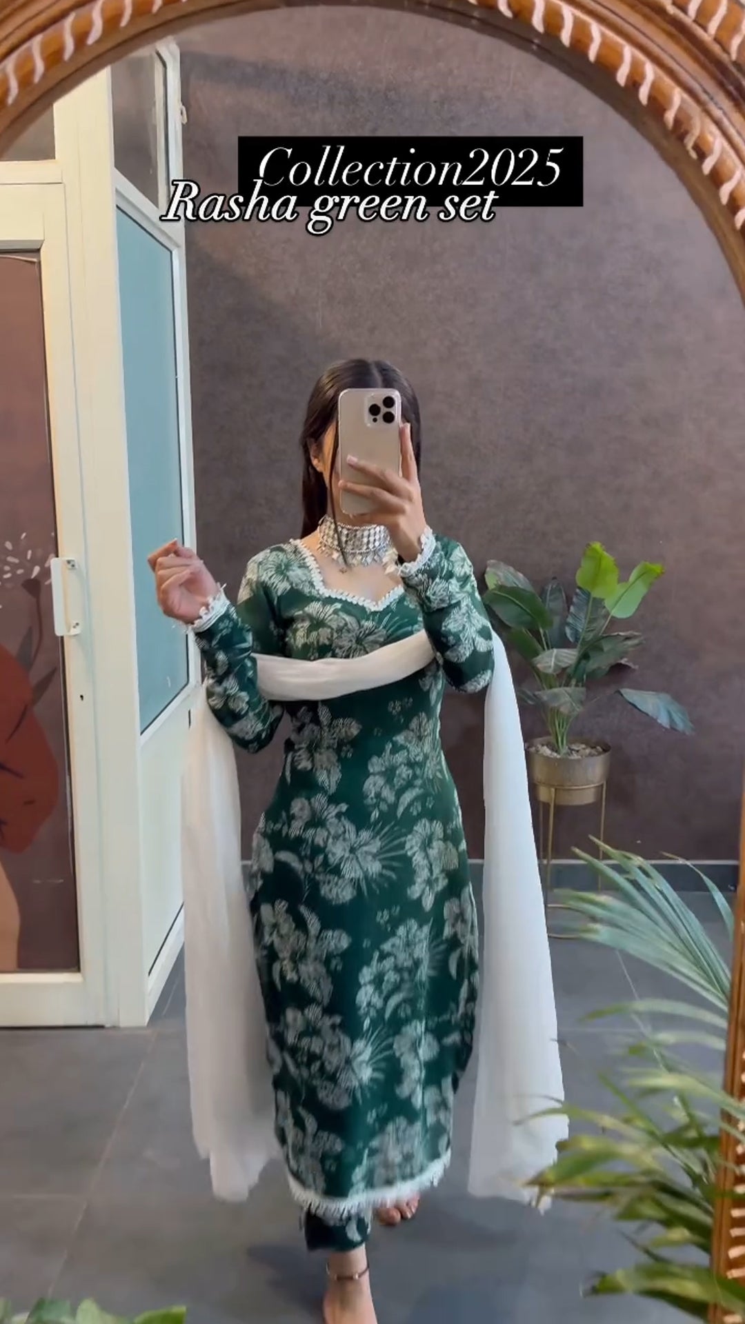 Trendy Green Rasha Set summer friendly suits sets