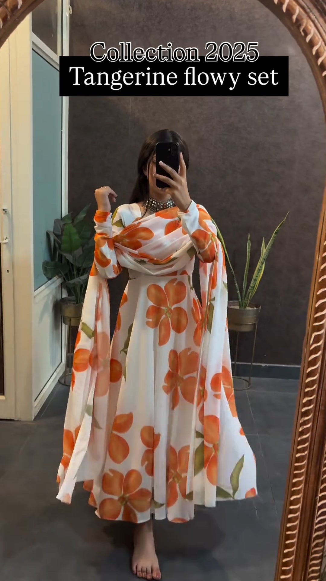 Summer Sunflower Printed friendlyTangerine Flowy Set